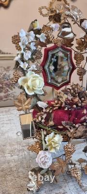 French Antique Napoleon III Mariage globe interior