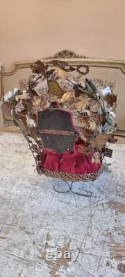 French Antique Napoleon III Mariage globe interior