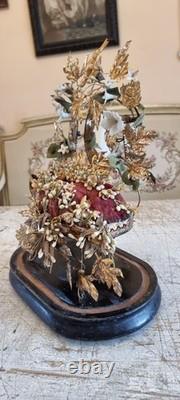 French Antique Napoleon III Mariage globe interior on the base