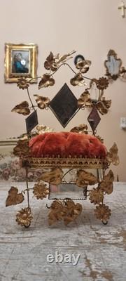 French Antique Napoleon III Mariage globe interior on the base