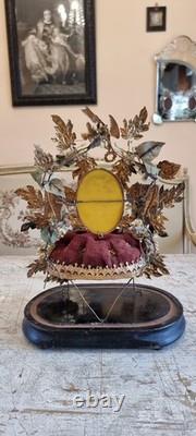 French Antique Napoleon III Mariage globe interior on the base