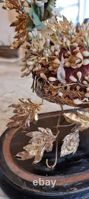 French Antique Napoleon III Mariage globe interior on the base