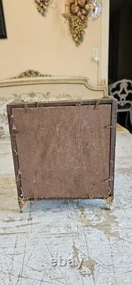 French ornate, antique glass display case coffre globe du mariee Napoleon III