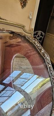 French ornate, antique glass display case coffre globe du mariee Napoleon III