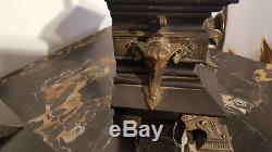 Garniture De Cheminee En Bronze Napoleon III