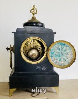 Garniture de cheminée Napoléon III époque XIXe Pendule + chandeliers (livrables)
