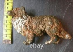 Grand Bronze de Vienne Chien de Berger 12cm x 8cm XIXè VIENNA BRONZE DOG