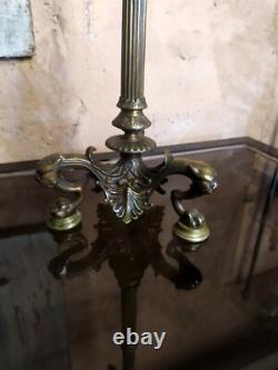 Grand Candélabre Bougeoir en Bronze XIX ème Napoléon III Pattes 5 feux