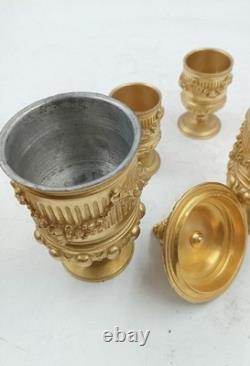 Grand Encrier En Bronze Doré Au Mercure d'époque Napoléon III