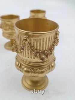 Grand Encrier En Bronze Doré Au Mercure d'époque Napoléon III