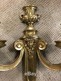Grande Paire d Applique Bronze Doré Venus Empire Napoléon III Louis XV Lampe