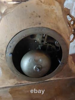 Grande Pendule En Bronze Dore Xixeme