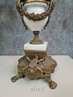 Grande paire de chandeliers aux putti style Napoléon III a 6 bras de chandelles