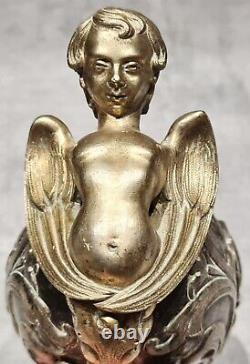 Grosse Pièce de Sculpture en bronze avec angelots