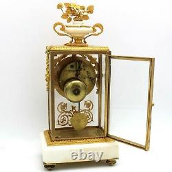 Horloge Pendule d'époque Napoleon III -en Bronze dorè et marbre -du 19ème siècle