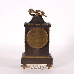 Horloge de Table Napoléon III Bronze Métal France XIX Siècle