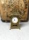 Horloge Pendule Bronze Dor&eacute; Cisel&eacute; Style Rocaille 4 Jewels 8 Day &Agrave; R&eacute;viser