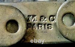 III ème Rép. Rare Plaque d'identité Agent Encaissement Banque De France 82x63mm
