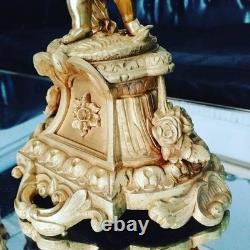 Importante Paire de Candélabre Bronze Doré LOUIS XVI Napoléon III 1880