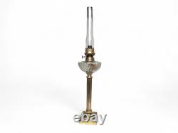 Importante lampe à pétrole Napoléon III bronze et verre fin XIXème