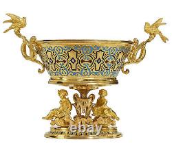 JARDINIERE Kaminuhr Empire clock bronze pendule uhren bougeoir porcelaine sevres