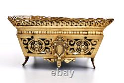 JARDINIERE en Bronze Ajouré et Doré du XIXème siècle