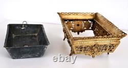 JARDINIERE en Bronze Ajouré et Doré du XIXème siècle