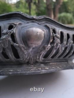 Jardinière Ajourée En BronzeArgenté De Style Louis XVI, Napoleon III