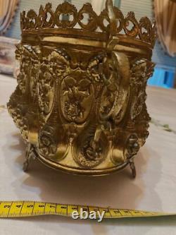 Jardinière du XIX Eme siècle en tole bronzé. Époque Napoléon III