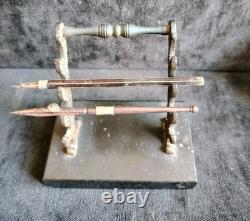 Joli Porte Plumes En Bronze Et Marbre Napoléon III (Vendu Sans Les Plumes)