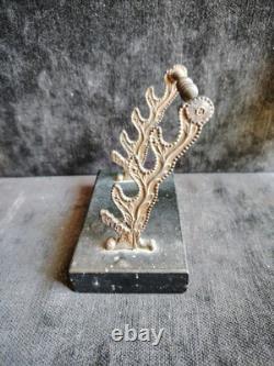 Joli Porte Plumes En Bronze Et Marbre Napoléon III (Vendu Sans Les Plumes)