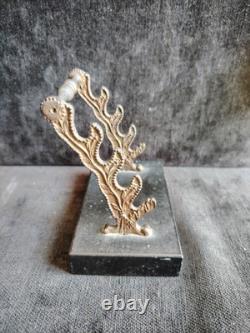 Joli Porte Plumes En Bronze Et Marbre Napoléon III (Vendu Sans Les Plumes)