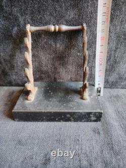 Joli Porte Plumes En Bronze Et Marbre Napoléon III (Vendu Sans Les Plumes)