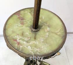 LAMPADAIRE GUERIDON DE FUMEUR PIEDS GRIFFES BRONZE ONYX XIXè NAPOLEON III