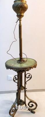 LAMPADAIRE GUERIDON DE FUMEUR PIEDS GRIFFES BRONZE ONYX XIXè NAPOLEON III