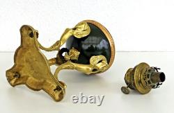 LAMPE à PETROLE ATHENIENNE EMPIRE Bronze Sphinges Ailées XIXème Siècle