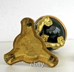 LAMPE à PETROLE ATHENIENNE EMPIRE Bronze Sphinges Ailées XIXème Siècle