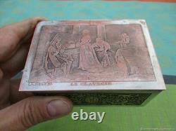 LE CLAVECIN boîte à bijoux argent ancien