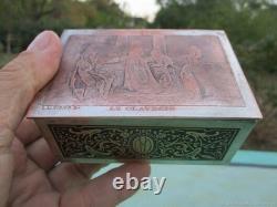 LE CLAVECIN boîte à bijoux argent ancien