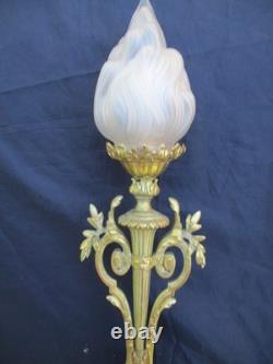 Lamp Napoléon III style, bronze, Flaming Globe circa 1890-1900