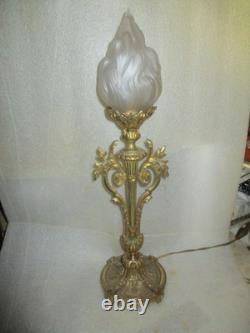 Lamp Napoléon III style, bronze, Flaming Globe circa 1890-1900