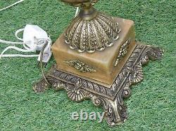 Lampadaire Epoque Napoleon III Bronze Dore Cisele Marbre Sphere Tres Bon Etat