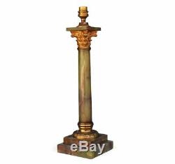 Lampe Colonne en bronze et onyx Napoléon III