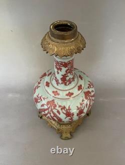 Lampe Napoléon III en opaline, lampe ancienne, XIXe