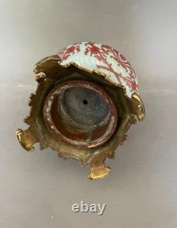 Lampe Napoléon III en opaline, lampe ancienne, XIXe