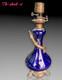 Lampe Porcelaine Bleue Cobalt Salamandre Bronze Napoleon Iii Oil Lamp Blue