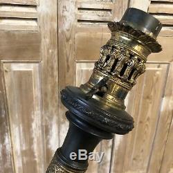 Lampe à Pétrole Modérateur Huile Oil Lamp Ancien Bronze Napoléon III Empire