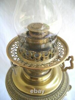 Lampe à pétrole Athénienne Empire bronze 19e siècle