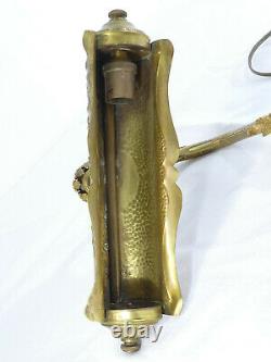 Lampe de Bureau ancienne en bronze et laiton vers 1900