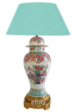 Lampe potiche porcelaine de Chine & bronze doré époque Napoléon III